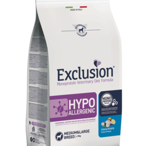Exclusion Hypoallergenic Peixe e Batata Médio/Grande 12kg